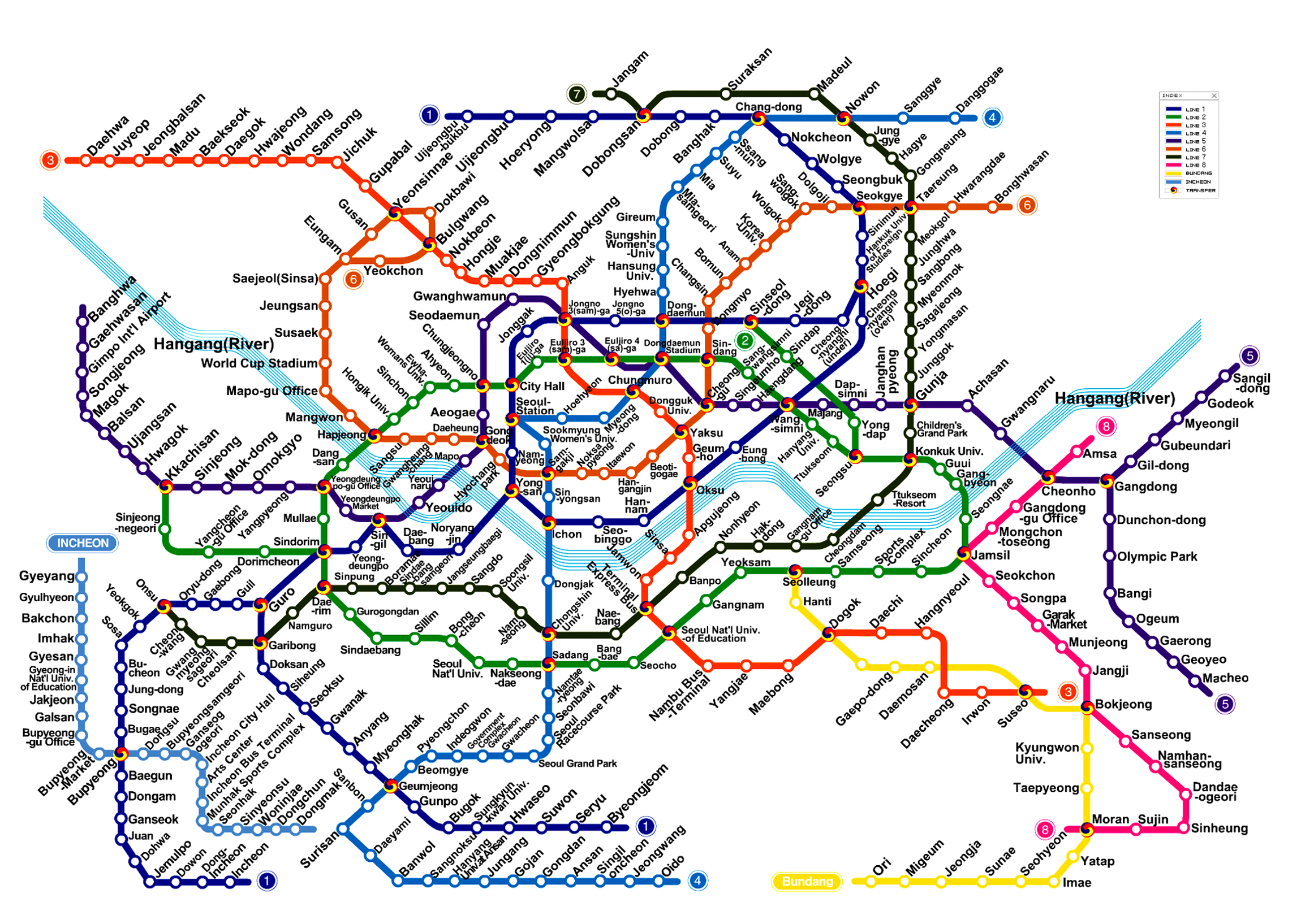 Карта метро пусан