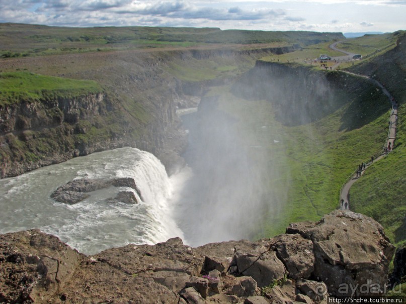 Альбом отзыва ""Золотой" водопад Gullfoss — третий пункт "Золотого Кольца""