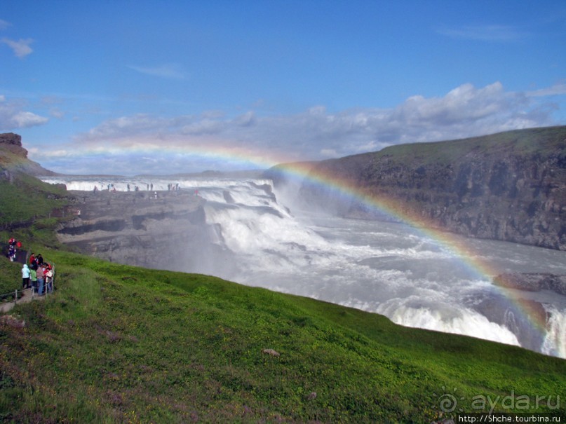 Альбом отзыва ""Золотой" водопад Gullfoss — третий пункт "Золотого Кольца""