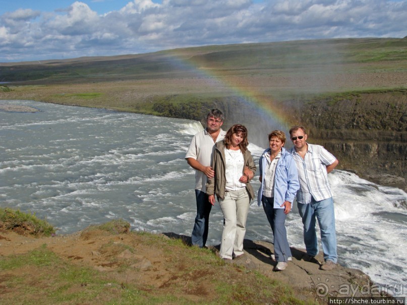 Альбом отзыва ""Золотой" водопад Gullfoss — третий пункт "Золотого Кольца""