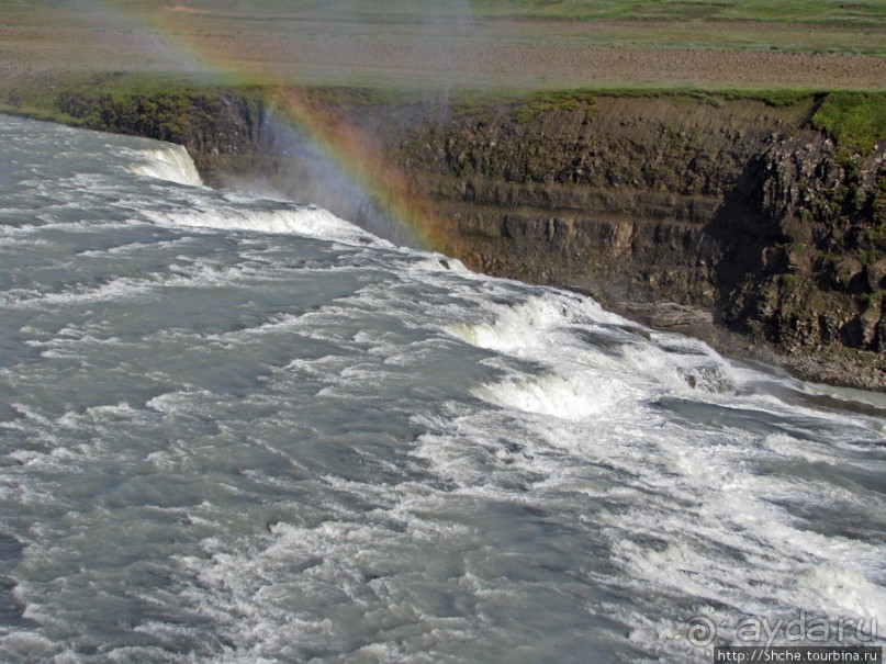 Альбом отзыва ""Золотой" водопад Gullfoss — третий пункт "Золотого Кольца""