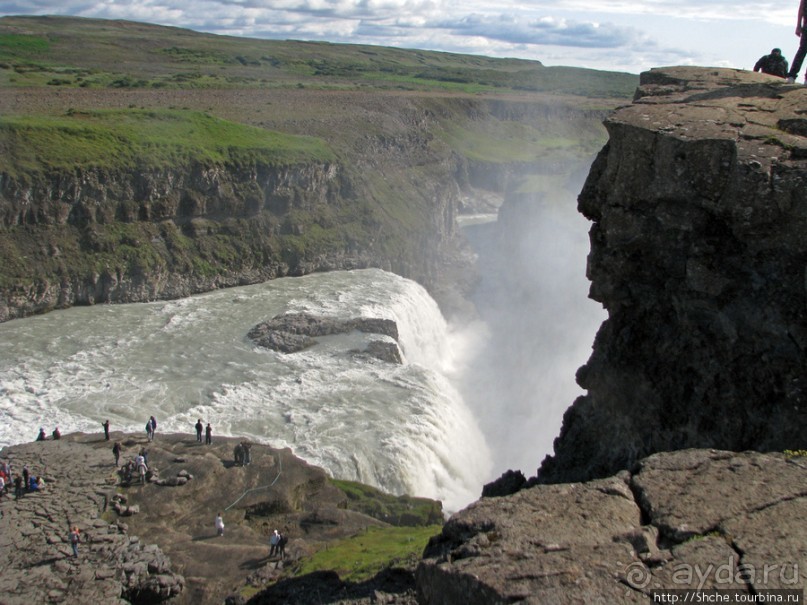 Альбом отзыва ""Золотой" водопад Gullfoss — третий пункт "Золотого Кольца""