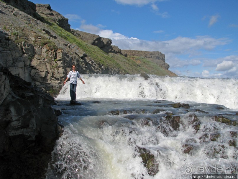 Альбом отзыва ""Золотой" водопад Gullfoss — третий пункт "Золотого Кольца""