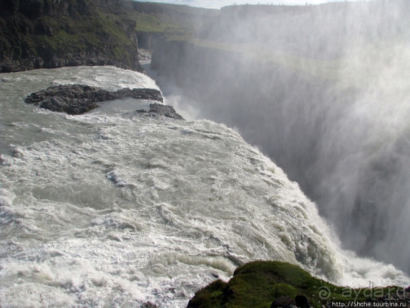 Альбом отзыва ""Золотой" водопад Gullfoss — третий пункт "Золотого Кольца""