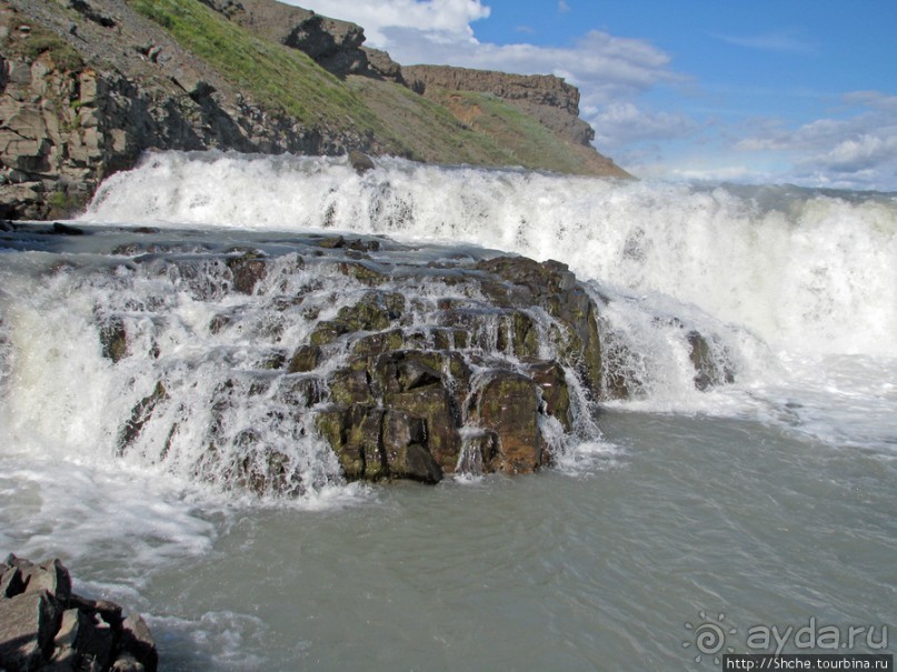 Альбом отзыва ""Золотой" водопад Gullfoss — третий пункт "Золотого Кольца""