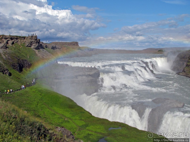 Альбом отзыва ""Золотой" водопад Gullfoss — третий пункт "Золотого Кольца""