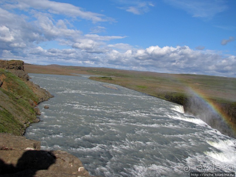 Альбом отзыва ""Золотой" водопад Gullfoss — третий пункт "Золотого Кольца""