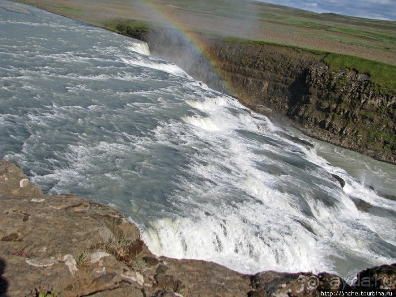 Альбом отзыва ""Золотой" водопад Gullfoss — третий пункт "Золотого Кольца""