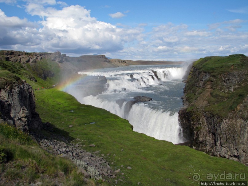 Альбом отзыва ""Золотой" водопад Gullfoss — третий пункт "Золотого Кольца""