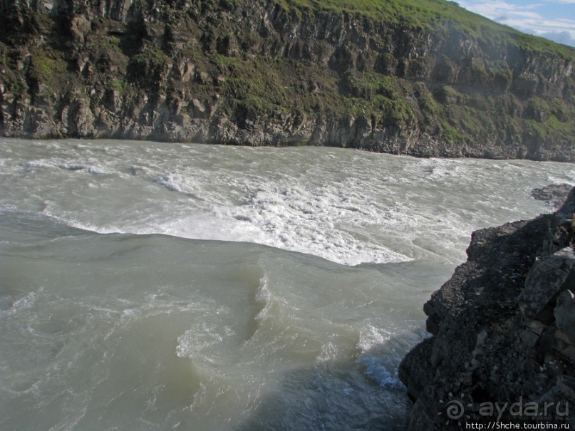 Альбом отзыва ""Золотой" водопад Gullfoss — третий пункт "Золотого Кольца""