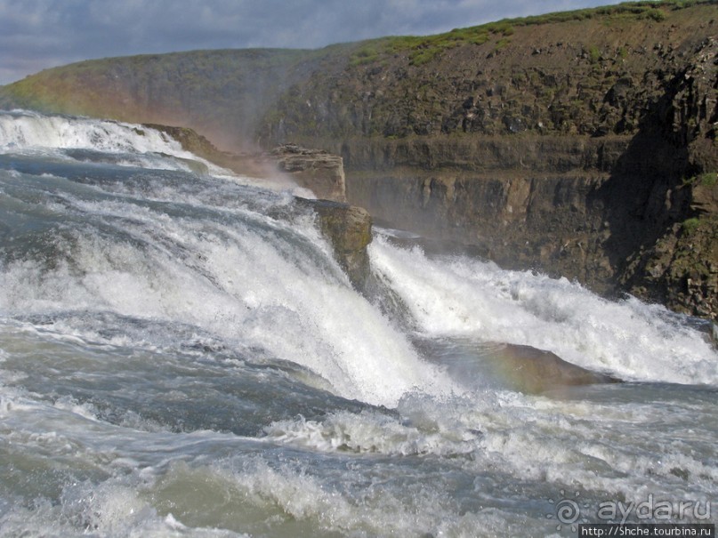 Альбом отзыва ""Золотой" водопад Gullfoss — третий пункт "Золотого Кольца""