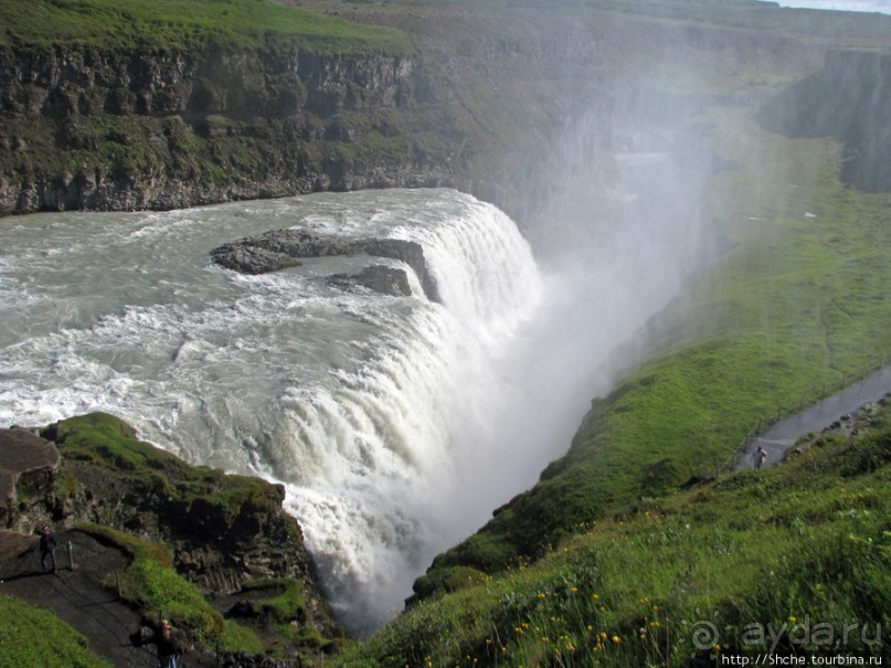 Альбом отзыва ""Золотой" водопад Gullfoss — третий пункт "Золотого Кольца""