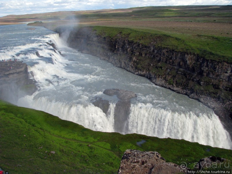 Альбом отзыва ""Золотой" водопад Gullfoss — третий пункт "Золотого Кольца""