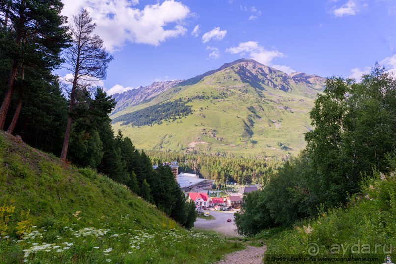 Поляна чегет фото летом