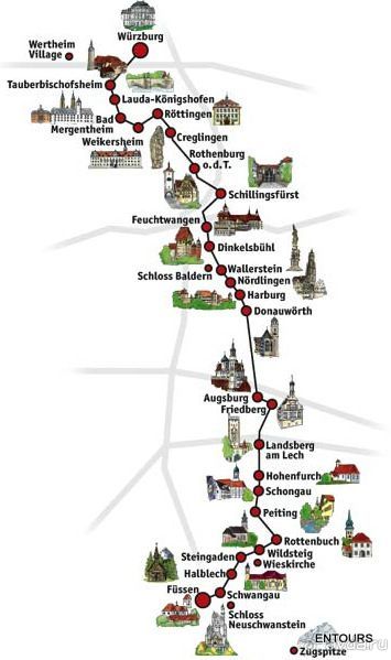 Альбом отзыва "Romantische Strasse - информация к посещению."